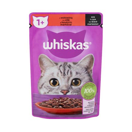 WHISKAS CAT POUCH MÁRTÁSBAN 85G MARHA