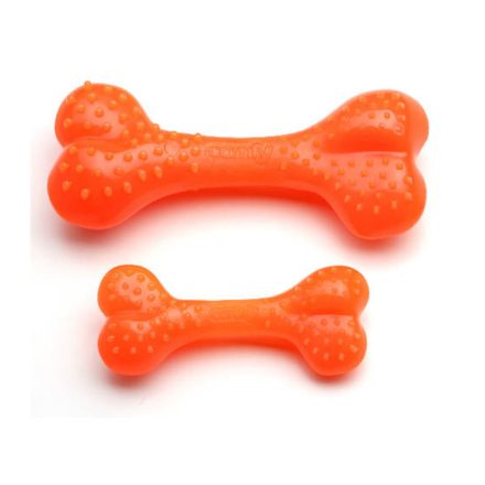 COMFY KUTYAJÁTÉK MENTOLOS CSONT 12,5CM NARANCS