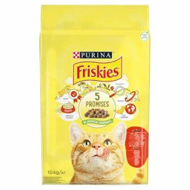   Friskies száraz macskaeledel marhával, csirkével és zöldségekkel 10kg
