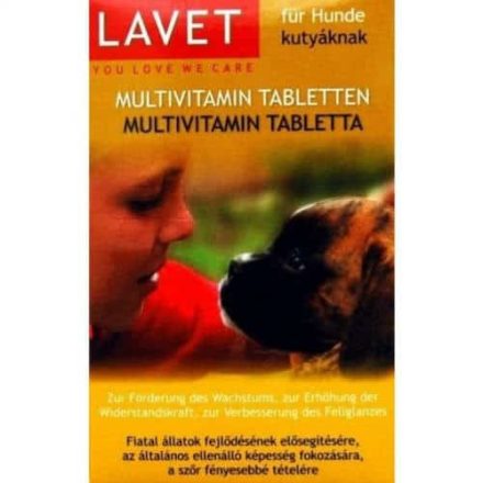 LAVET Multivitamin Tabletta Kutyáknak 50db
