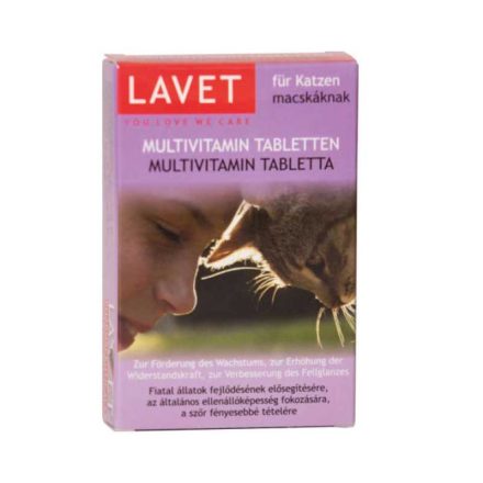 LAVET MULTIVITAMIN MACSKÁKNAK 50DB TABLETTA
