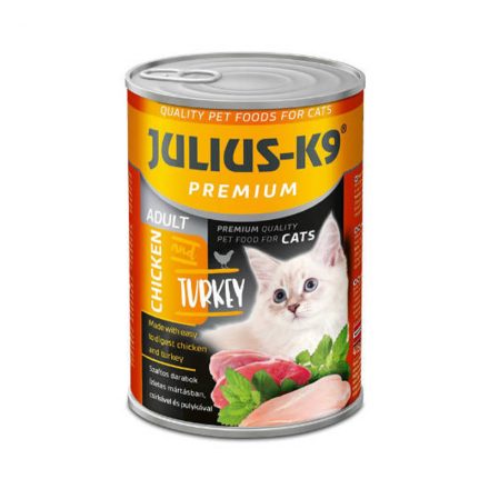 xJULIUS K-9 CAT ADULT KONZERV 415G CSIRKE-PULYKA