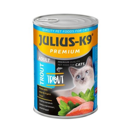 xJULIUS K-9 CAT ADULT KONZERV 415G PISZTRÁNG
