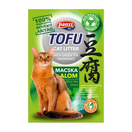 PANZI MACSKAALOM TOFU, NÖVÉNYI ALAPÚ 2,5KG ZÖLD TEA ILLATTAL