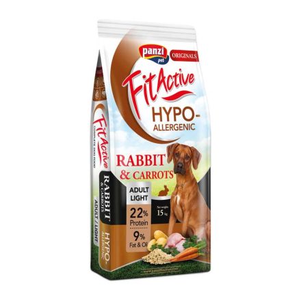 FITACTIVE HYPOALLERGENIC ADULT  LIGHT RABBIT 15 KG