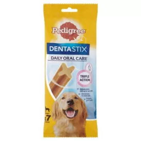   Pedigree DentaStix mindennapi fogápoló jutalomfalatok 25 kg+-os, kutyák számára 7 db (270g)