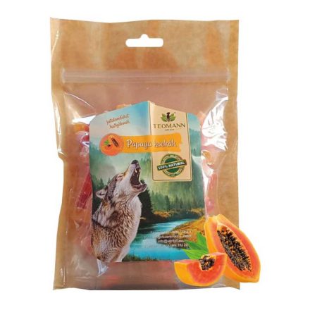 TEOMANN SZÁRÍTOTT PAPAYA DARABKÁK 200G