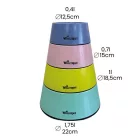 WHIZZOPET BAMBUSZ KUTYATÁL S 400ML KÉK