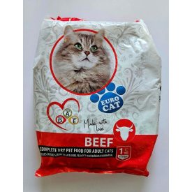 EURO CAT Száraz táp - marhás 1kg