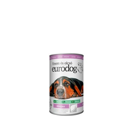 EURO DOG kutyakonzerv májjal 415g