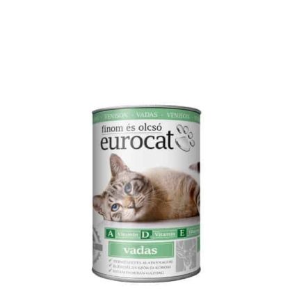 EURO CAT Macskaeledel konzerv Vadas 415g
