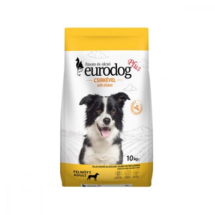 EURO DOG PLUS Kutyatáp Csirkés 10kg