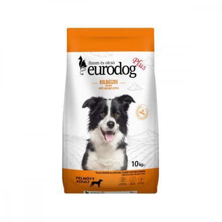 EURO DOG PLUS Kutyatáp Kolbászos 10kg