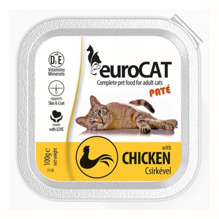 EURO CAT ALUTÁLKA PATÉ 100G CSIRKE