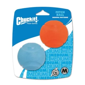 CHUCKIT FETCH LABDA M, 6 CM, 2 DB-OS CSOMAG