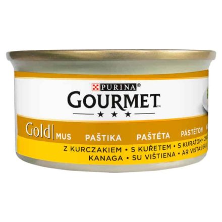 Gourmet Gold teljes értékű állateledel felnőtt macskák számára csirkével 85g