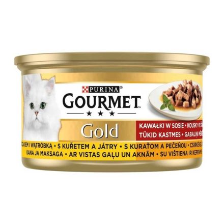 GOURMET GOLD CAT 85G CSIRKE-MÁJ