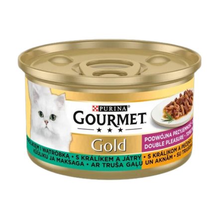 GOURMET GOLD CAT 85G NYÚL-MÁJ