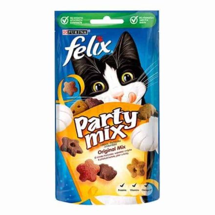 FELIX Party Mix 60g Original - Ízletes jutalomfalat macskáknak