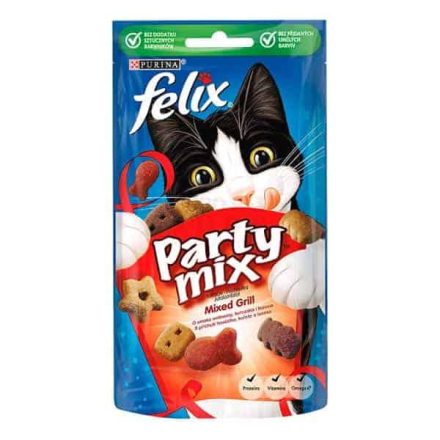 FELIX Party Mix 60g Mixed Grill - Ízletes jutalomfalat macskáknak