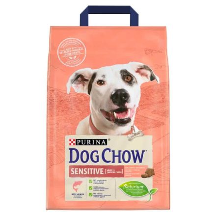 Dog Chow Sensitive száraz kutyaeledel lazaccal 2,5 kg