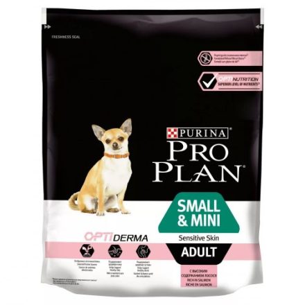 Pro Plan Optiderma teljes értékű állateledel kistestű, érzékeny bőrű felnőtt kutyák számára 700g
