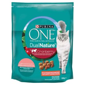  Purina One Cat DualNature Cranberry Steril száraz macskatáp lazac 750g