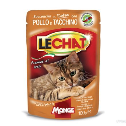 LeChat Premium Alutasakos Csirke-Pulyka falatkák 100g