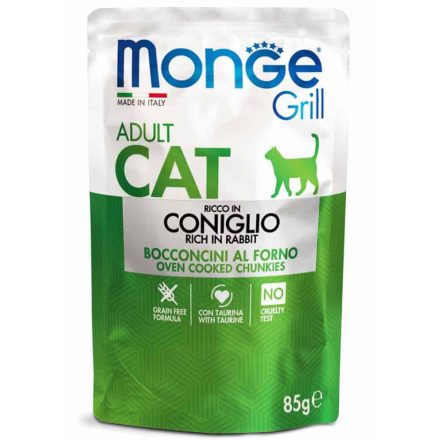 Monge Cat Grill macskaeledel 85 g Nyúl
