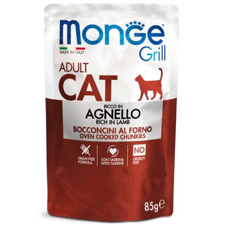 Monge Cat Grill Alutasak Bárány zselében 85g