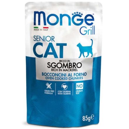Monge Cat Grill Senior Makréla 85g