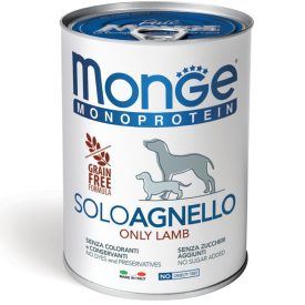MONGE DOG Monoprotein Bárány pástétom 400g