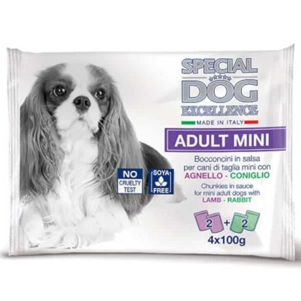 Monge Special Dog Excellence Mini Adult bárány/nyúl multi pack 4x100g