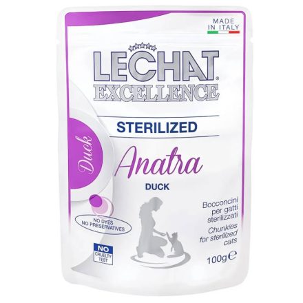 LeChat Excellence Sterilized Kacsahússal 100g