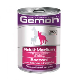 Gemon Dog Konzerv Medium Marha-máj 415g