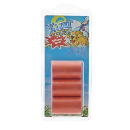 KLINT ÜRÜLÉKFELSZEDŐ ZACSKÓ 3X20DB PIROS