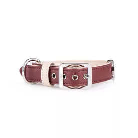 MY FAMILY HERMITAGE BŐR NYAKÖRV 22-26CM BORDÓ-KRÉM