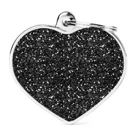 MY FAMILY SHINE NAGY SZÍV  GLITTER BLACK