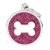 MY FAMILY SHINE CIRCLE PINK GLITTER WHITE BONE