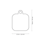 MY FAMILY HUSTAG SQUARE CHROME PLATED BRASS BLACK RUBBER