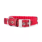 MY FAMILY MILANO NYAKÖRV BŐR-TEXTIL 30-36CM PIROS