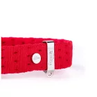 MY FAMILY MILANO NYAKÖRV BŐR-TEXTIL 30-36CM PIROS