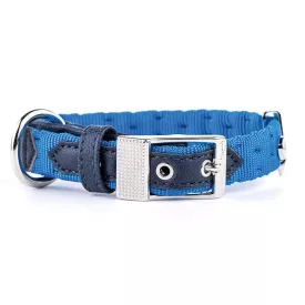 MY FAMILY MILANO NYAKÖRV BŐR-TEXTIL 27-31CM KÉK