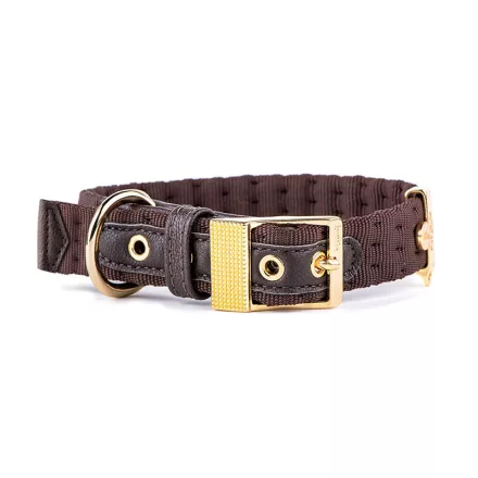 MY FAMILY MILANO NYAKÖRV BŐR-TEXTIL 22-26CM BARNA