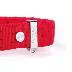 MY FAMILY MILANO NYAKÖRV BŐR-TEXTIL 27-31CM PIROS