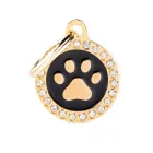 MY FAMILY GLAM CIRCLE STRASS MANCS GOLD-BLACK