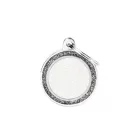 MY FAMILY SHINE GLITTER WHITE MEDIUM CIRCLE 