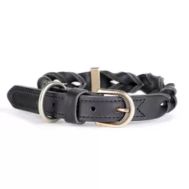 MY FAMILY ASCOT NYAKÖRV BŐR CSAVART 27-31CM FEKETE