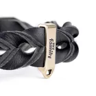 MY FAMILY ASCOT NYAKÖRV BŐR CSAVART 30-36CM FEKETE