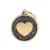 MY FAMILY SHINE GLITTER GOLD HEART BIG CIRCLE BLACK